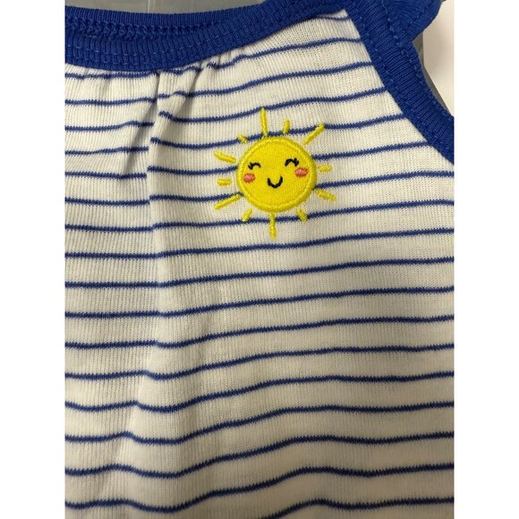 Carter's Girls Striped Snap-up Romper Newborn - Picture 3 of 7
